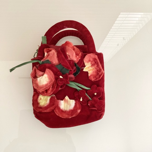 I Pinco Pallino Red Floral Embellishment Grils - Picture 1 of 4